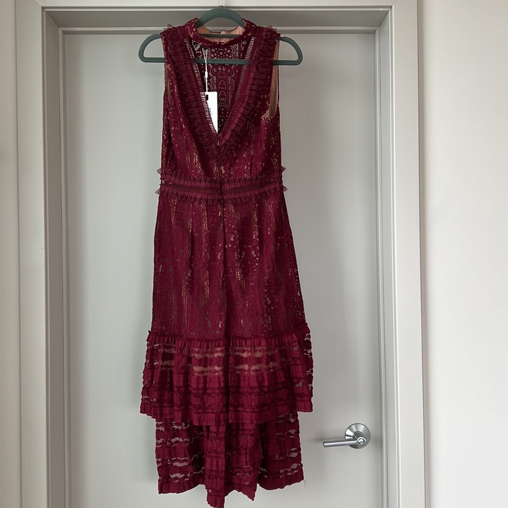 Endless Rose Lace Mock Neck Midi Dress - Picture 15 of 16
